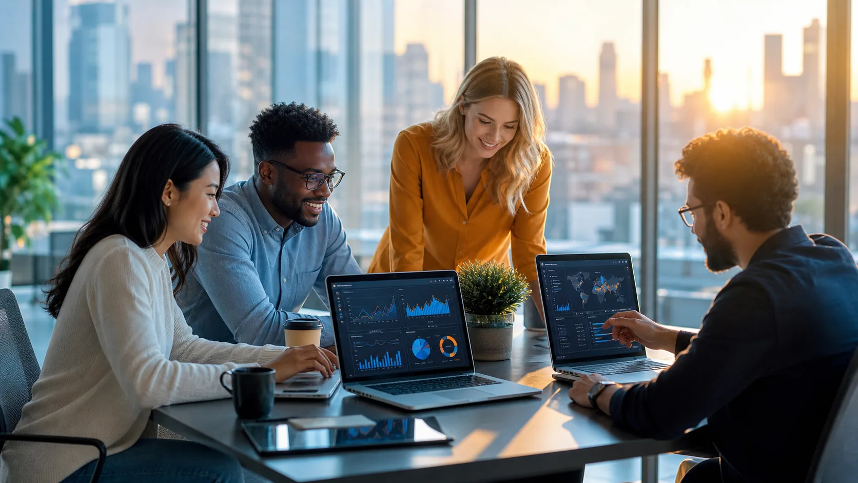 Team collaborating on analytics and app growth