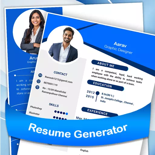 Resume generator & CV builder app icon
