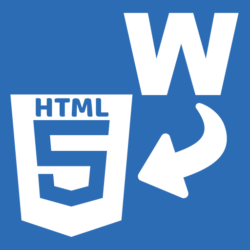 Word to HTML editor tool app icon