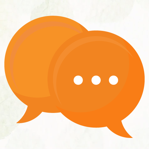 Blank empty text chat message app icon