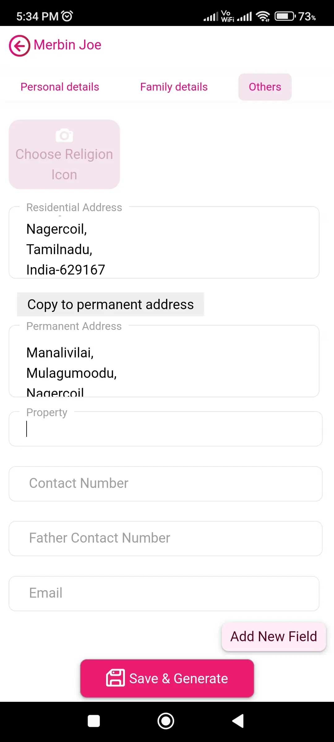 Marriage biodata profile maker app screenshot 5 for Android & iOS