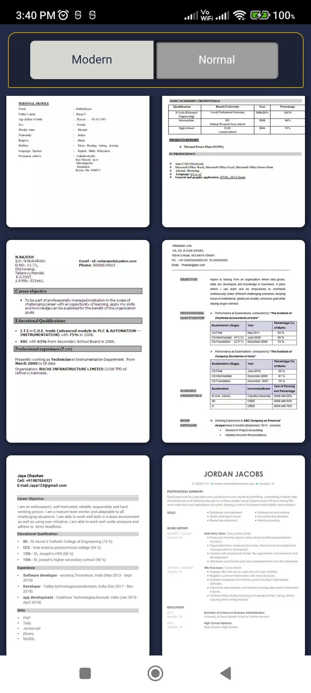 Resume maker - CV builder app screenshot 4 for Android & iOS