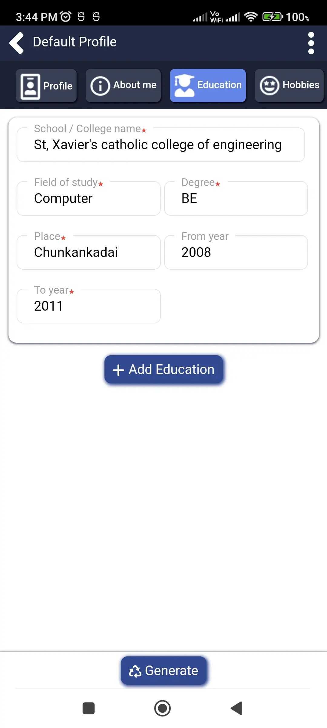 Resume maker - CV builder app screenshot 7 for Android & iOS