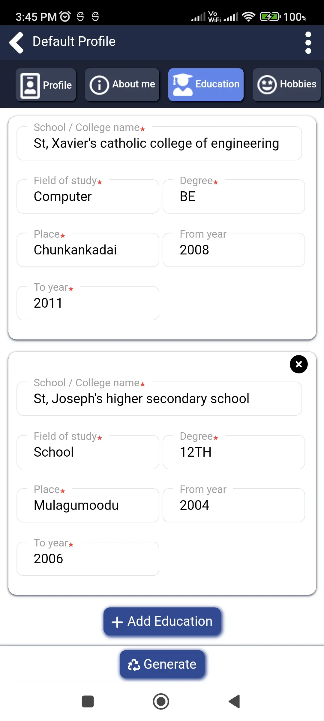 Resume maker - CV builder app screenshot 8 for Android & iOS