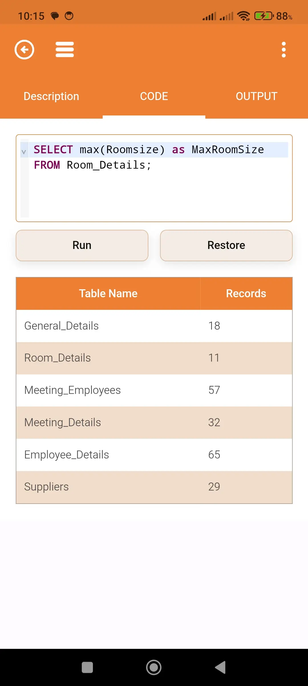SQL Code Play app screenshot 10 for Android & iOS