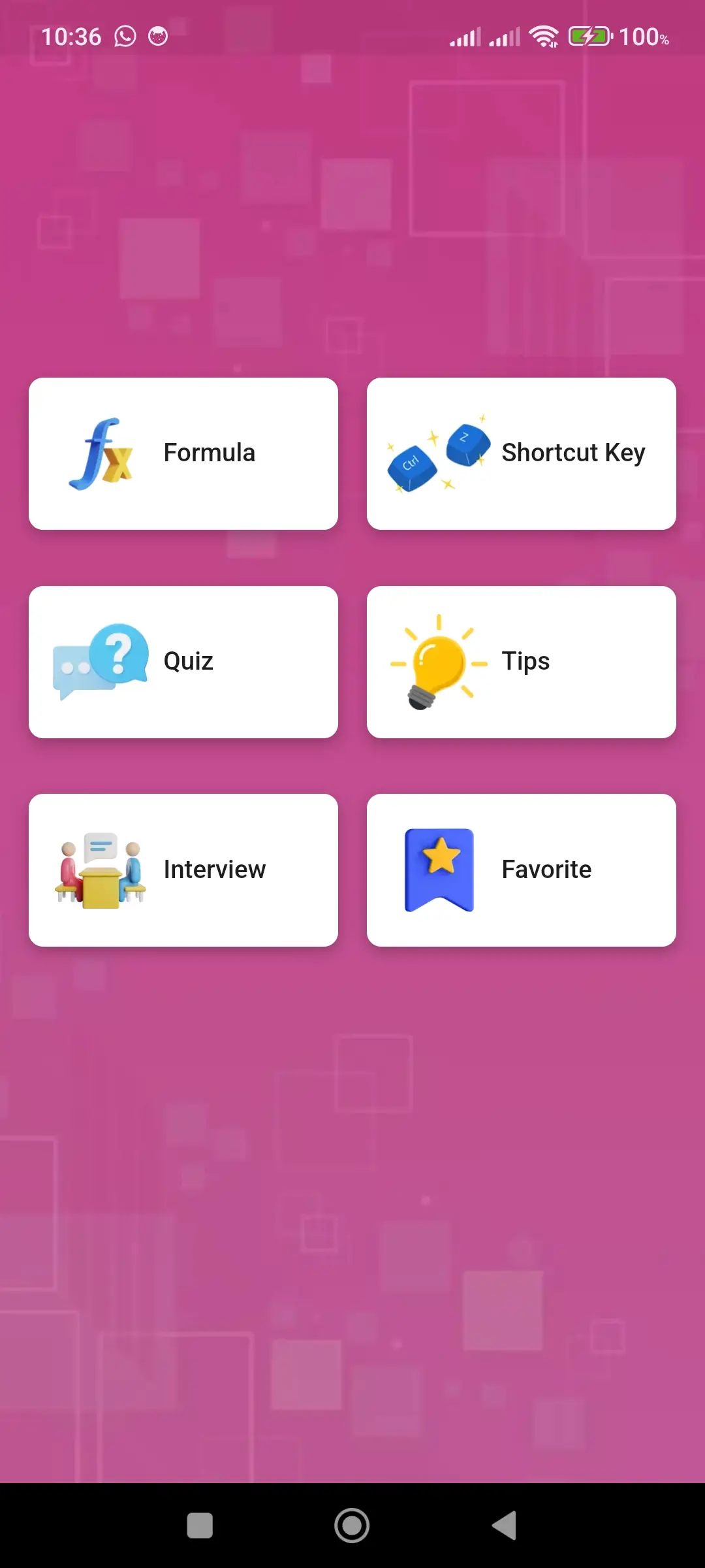 Excel formulas and tips app screenshot 1 for Android